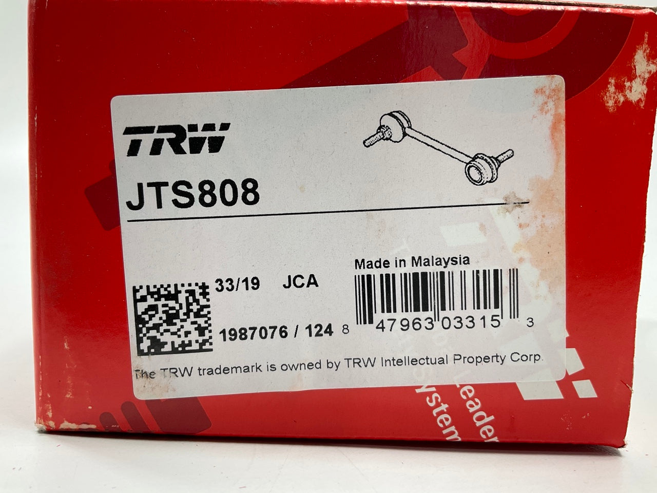 TRW JTS808 Front Right Suspension Stabilizer Sway Bar Link Kit