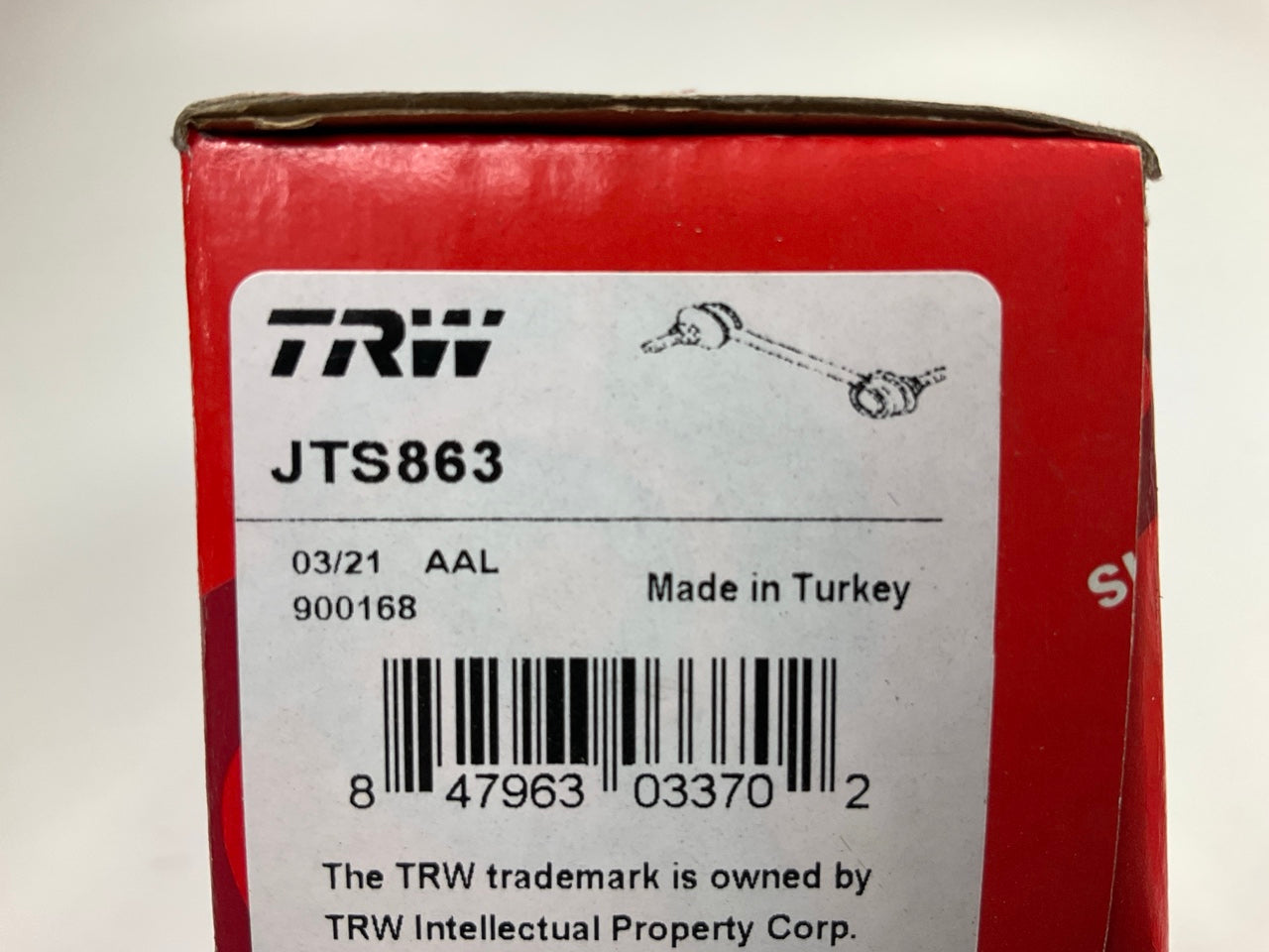 TRW JTS863 Rear Suspension Stabilizer Sway Bar Link Kit