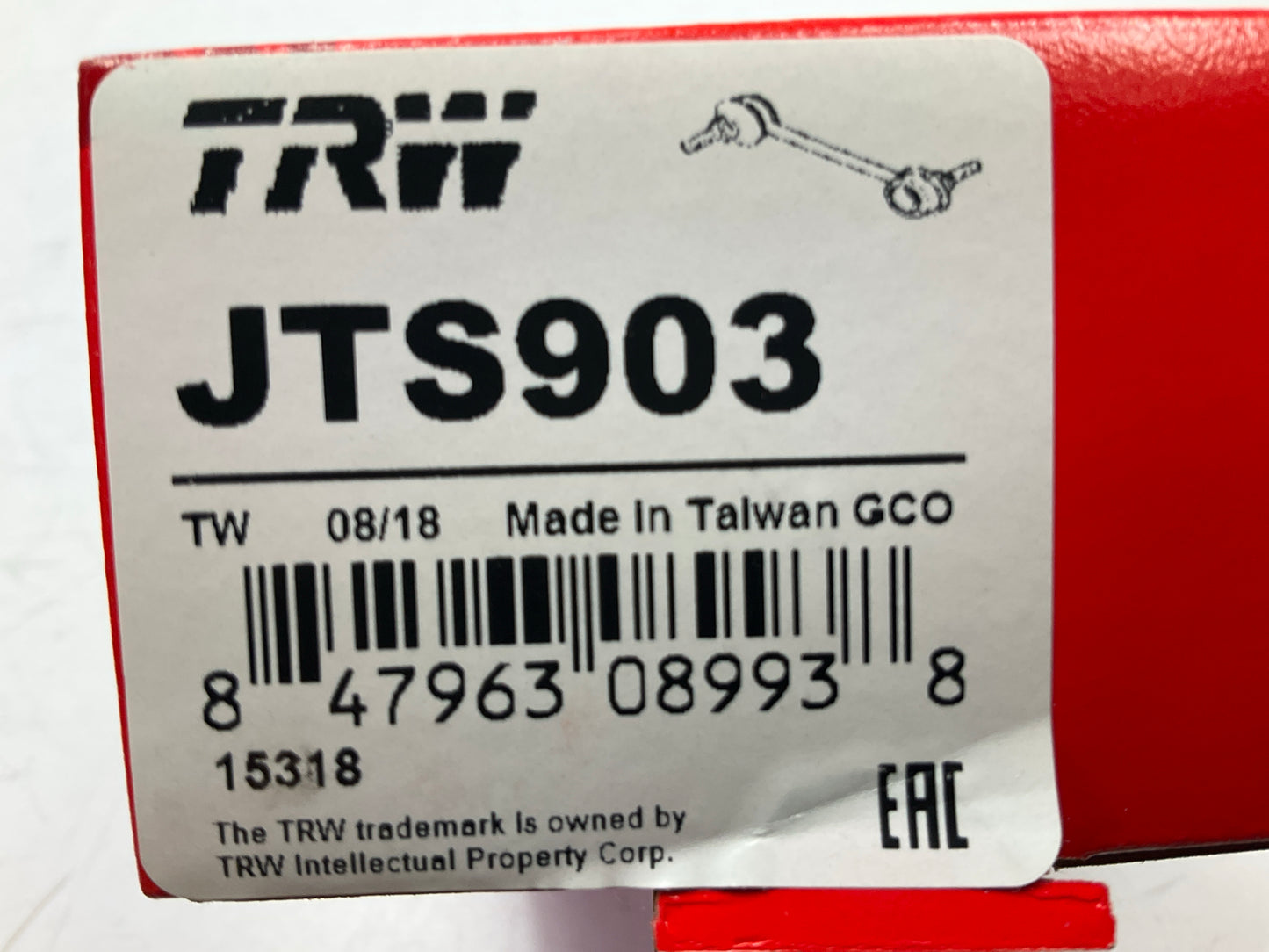 TRW JTS903 Rear Suspension Stabilizer Sway Bar Link Kit