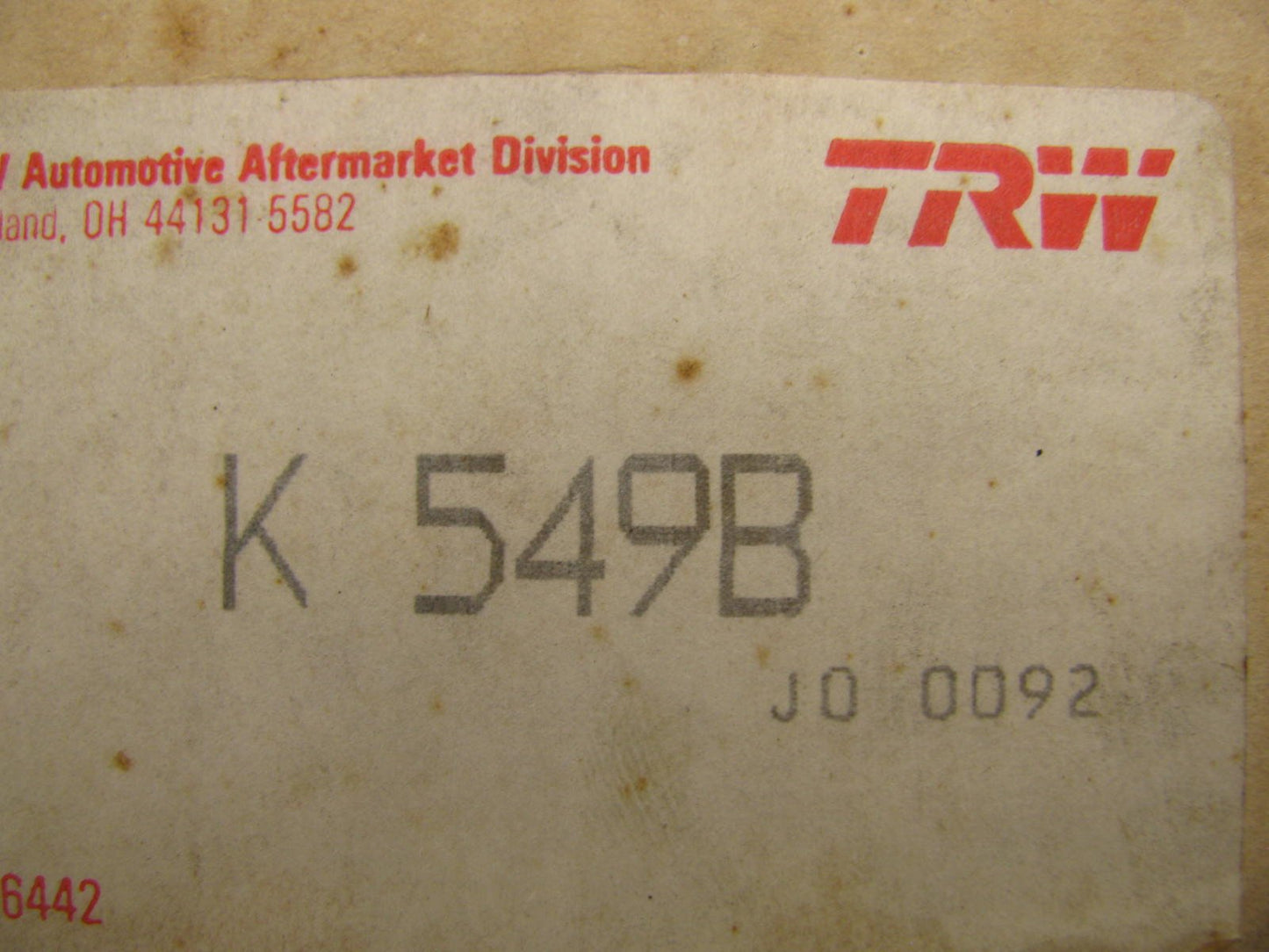 TRW K549B King Pin Bolt Set - 1979-1989 International School Bus