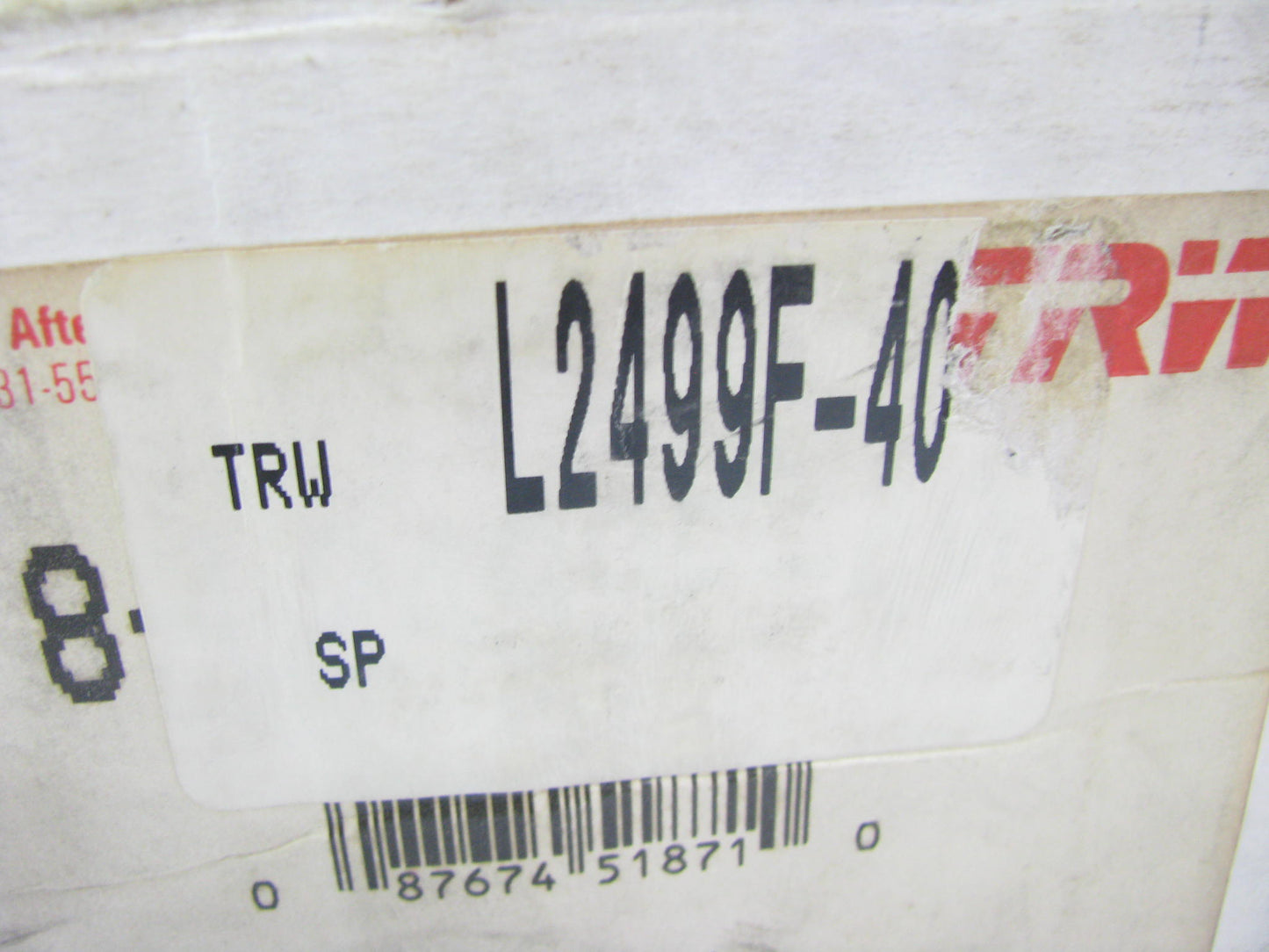 (6) TRW L2499F Forged Engine Pistons .040'' 1980-1990 Oldsmobile Buick 307-V8
