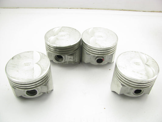 (4) TRW L3061F Left Bank Forged Engine Piston For 1968-1972 Chrysler 340-V8