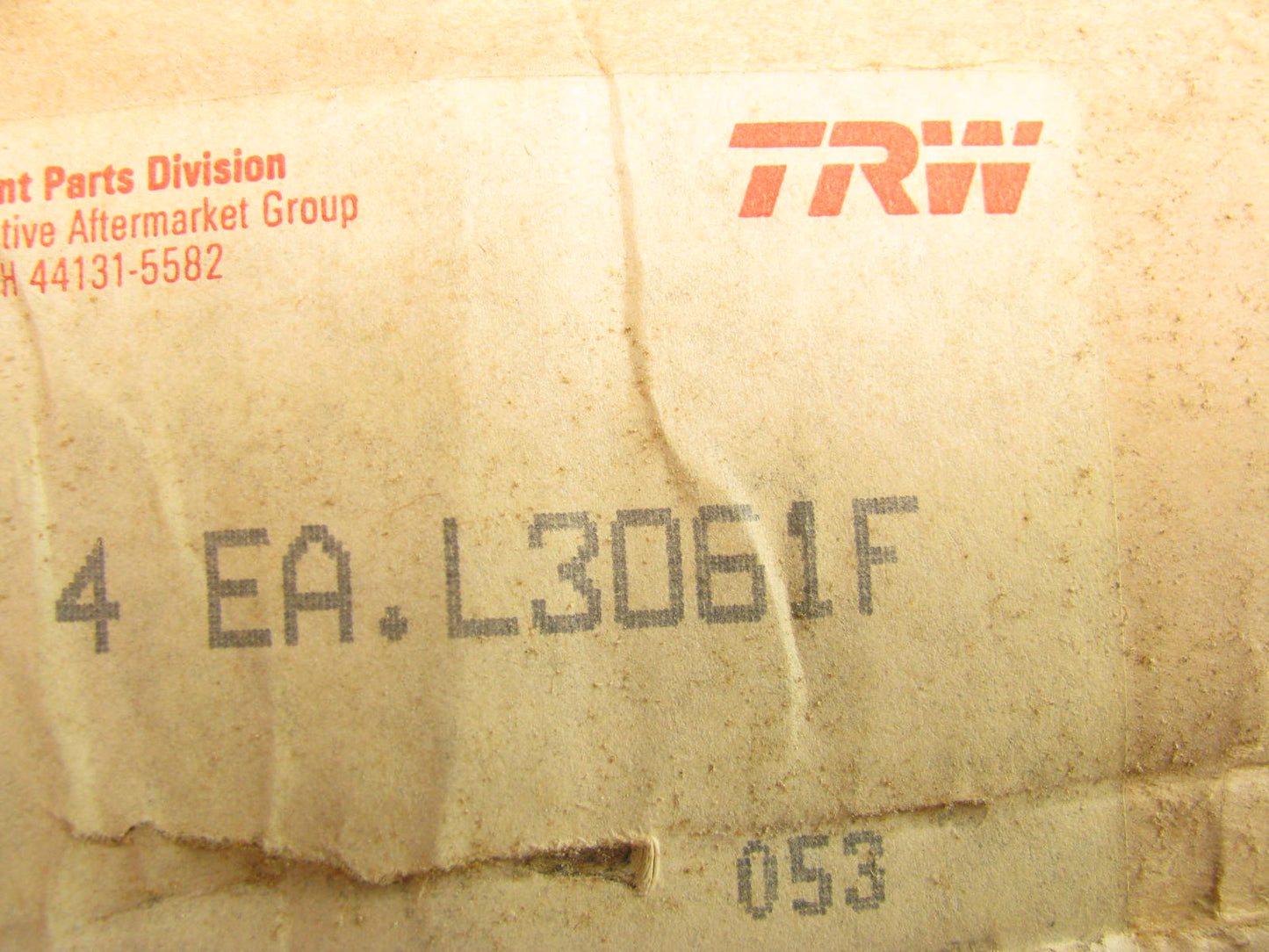 (4) TRW L3061F Left Bank Forged Engine Piston For 1968-1972 Chrysler 340-V8