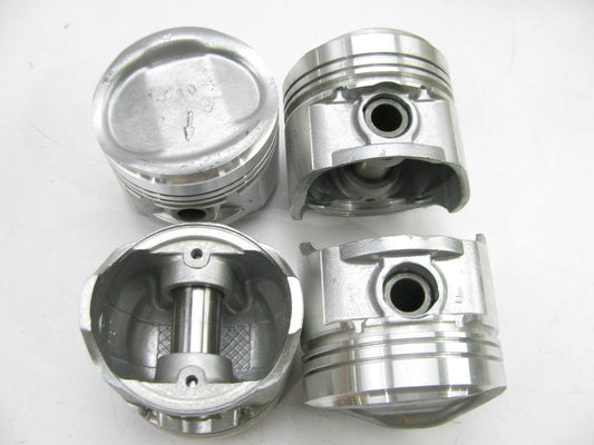 (4) TRW L3162F-10MM Engine Piston 1.0mm For 1985-1986 Ford Escort 1.9L-L4 EFI
