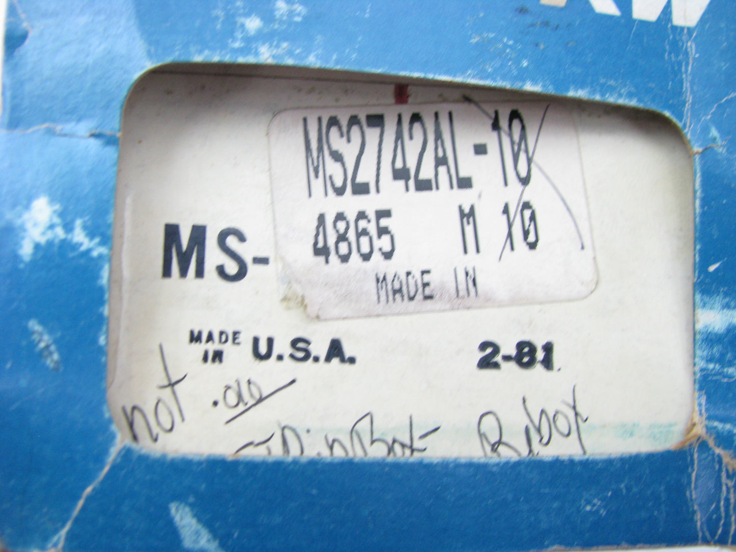 TRW MS2742AL-10 Engine Main Bearings .010'' 1963-1973 Ford 1.2L 1.3L 1.6L