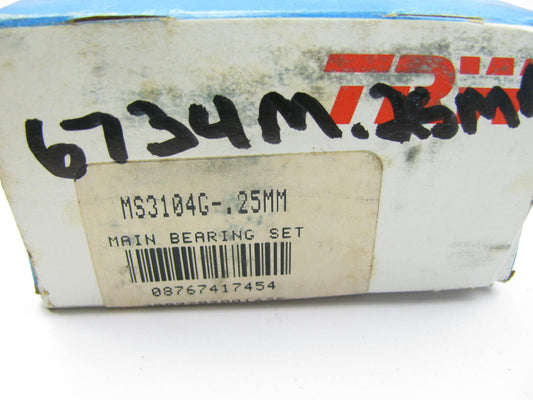 TRW MS3104G-25MM Engine Main Bearings .25mm for Toyota 4M 5M 5MGE