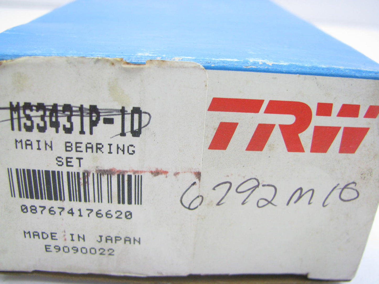 TRW MS3431P-10 Engine Main Bearings .010'' 1973-1982 Honda Civic 1.2L 1.3L