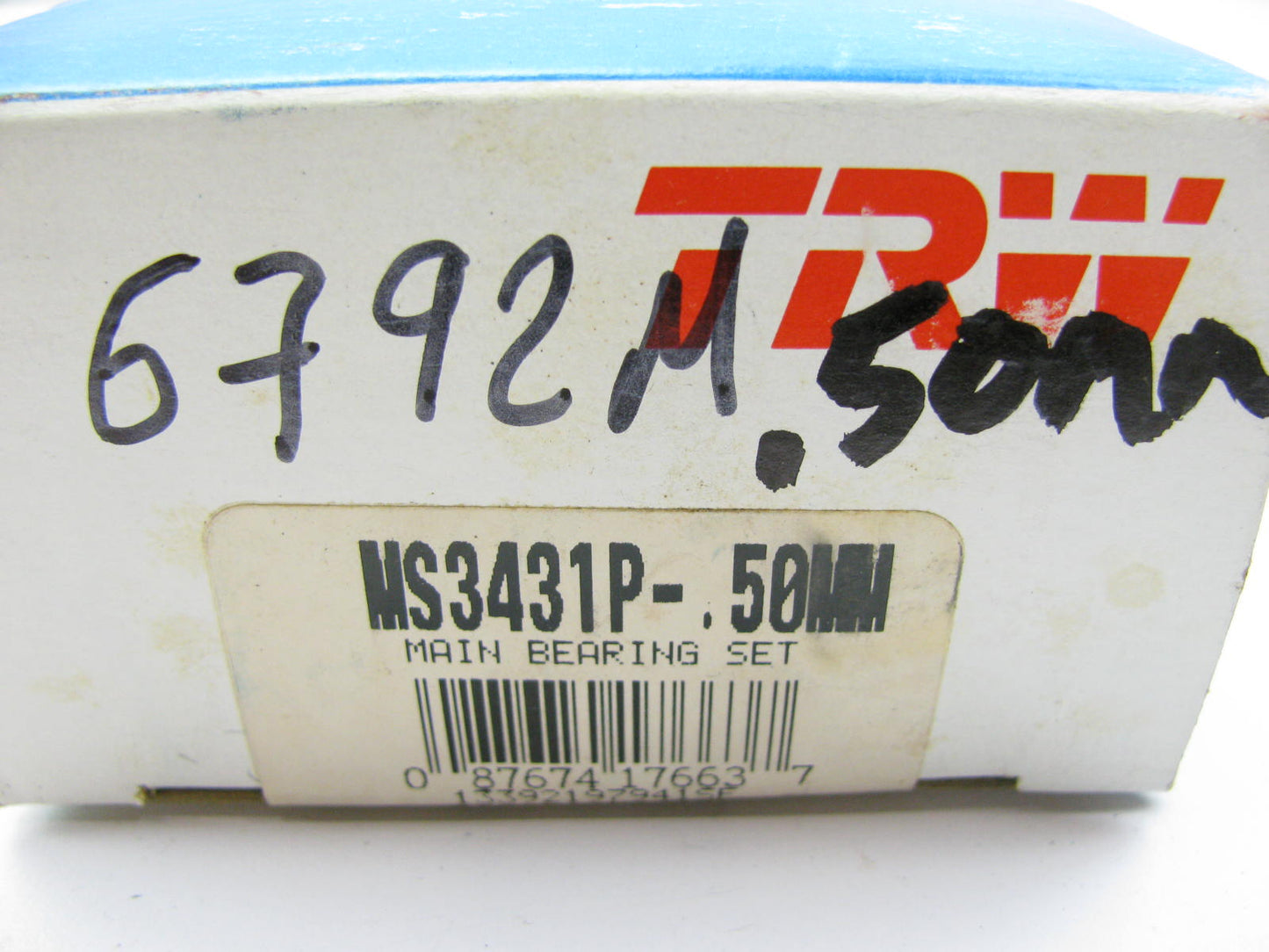 TRW MS3431P-50MM Engine Main Bearings .50mm 1973-1982 Honda Civic 1.2L 1.3L