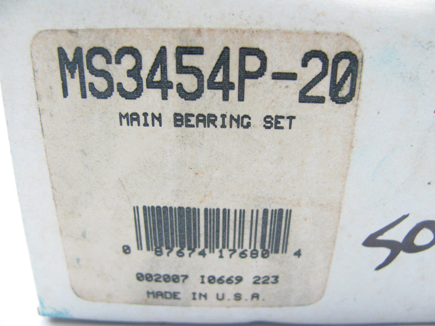 TRW MS3454P-20 Engine Main Bearings .020'' For 1978-2010 GM 3.3L 3.8L 4.3L-V6