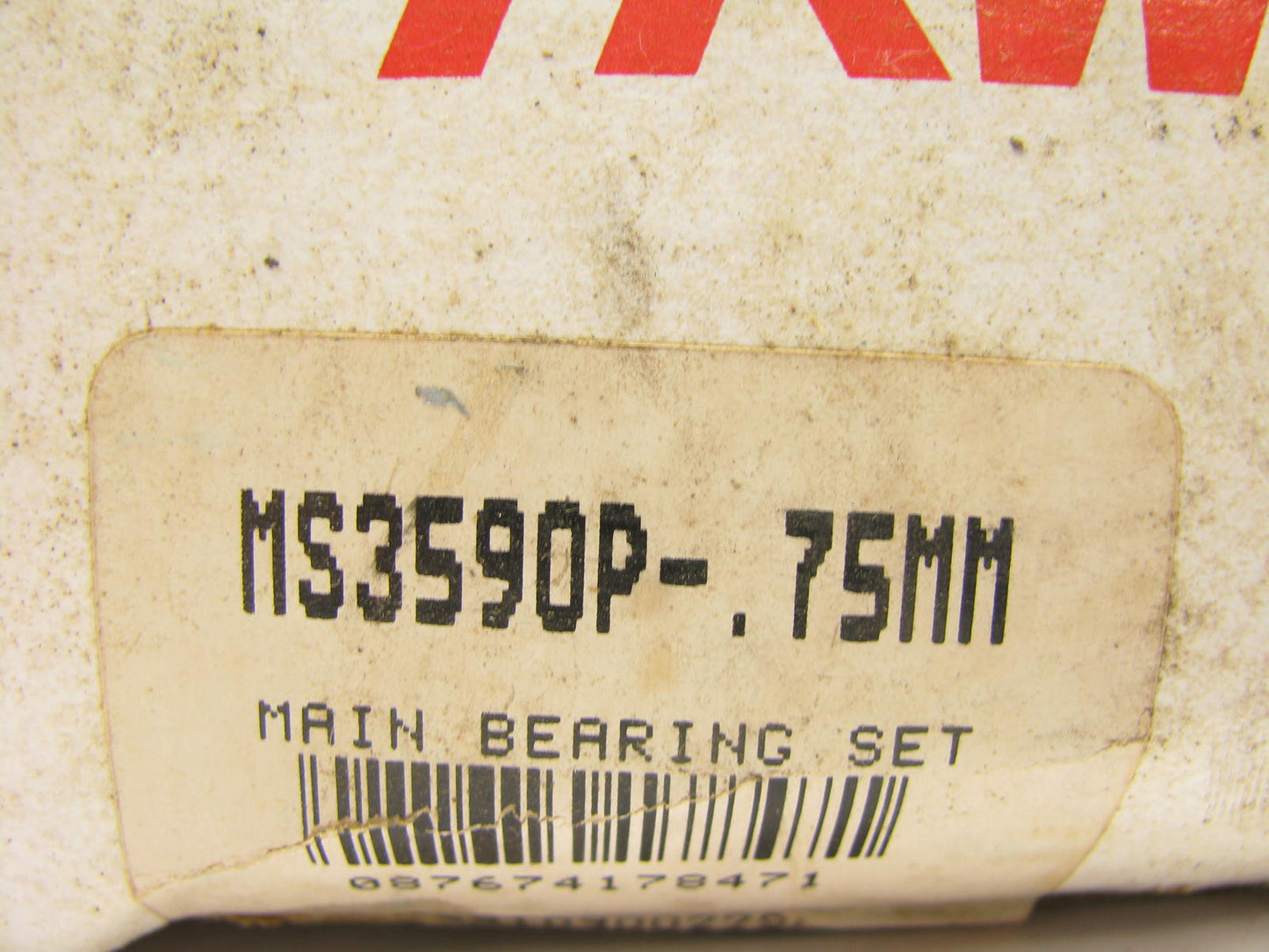 TRW MS3590P-75MM Engine Main Bearings .75mm for 1982-1995 Toyota 2.4L