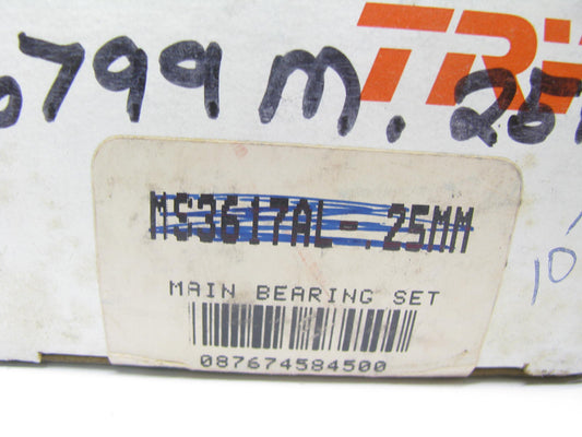 TRW MS3617AL-25MM Engine Main Bearings, .25mm Undersize