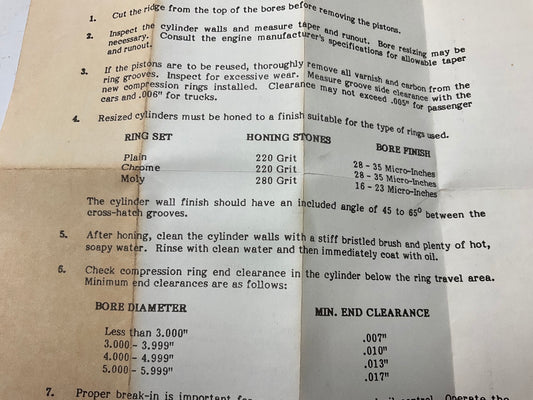 TRW T8326H-75MM Piston Rings .75mm 1972-1978 Ford Courier 1.8L