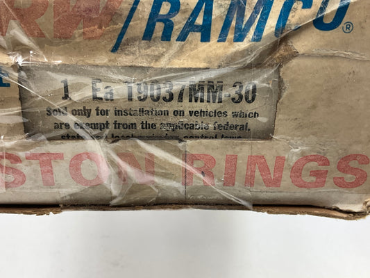 TRW T9037MM-30 Double Moly Race Piston Rings .030'' 4.00'' Bore - SBF / SBC