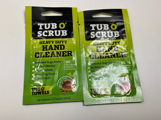 90 Packs -TUBOSCRUB TS01 Heavy Duty Hand Cleaner, Single Pouches