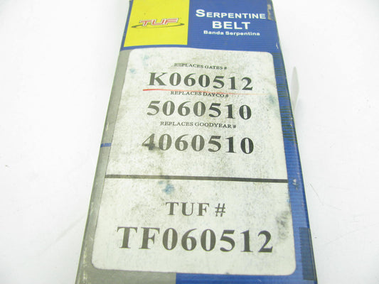 TUF TF060512 Serpentine Belt - .807'' X 51.519'' - 6 Ribs