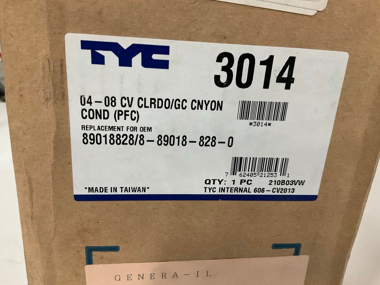 TYC 3014 A/C Condenser For 2004-2012 Chevrolet Colorado, GMC Canyon