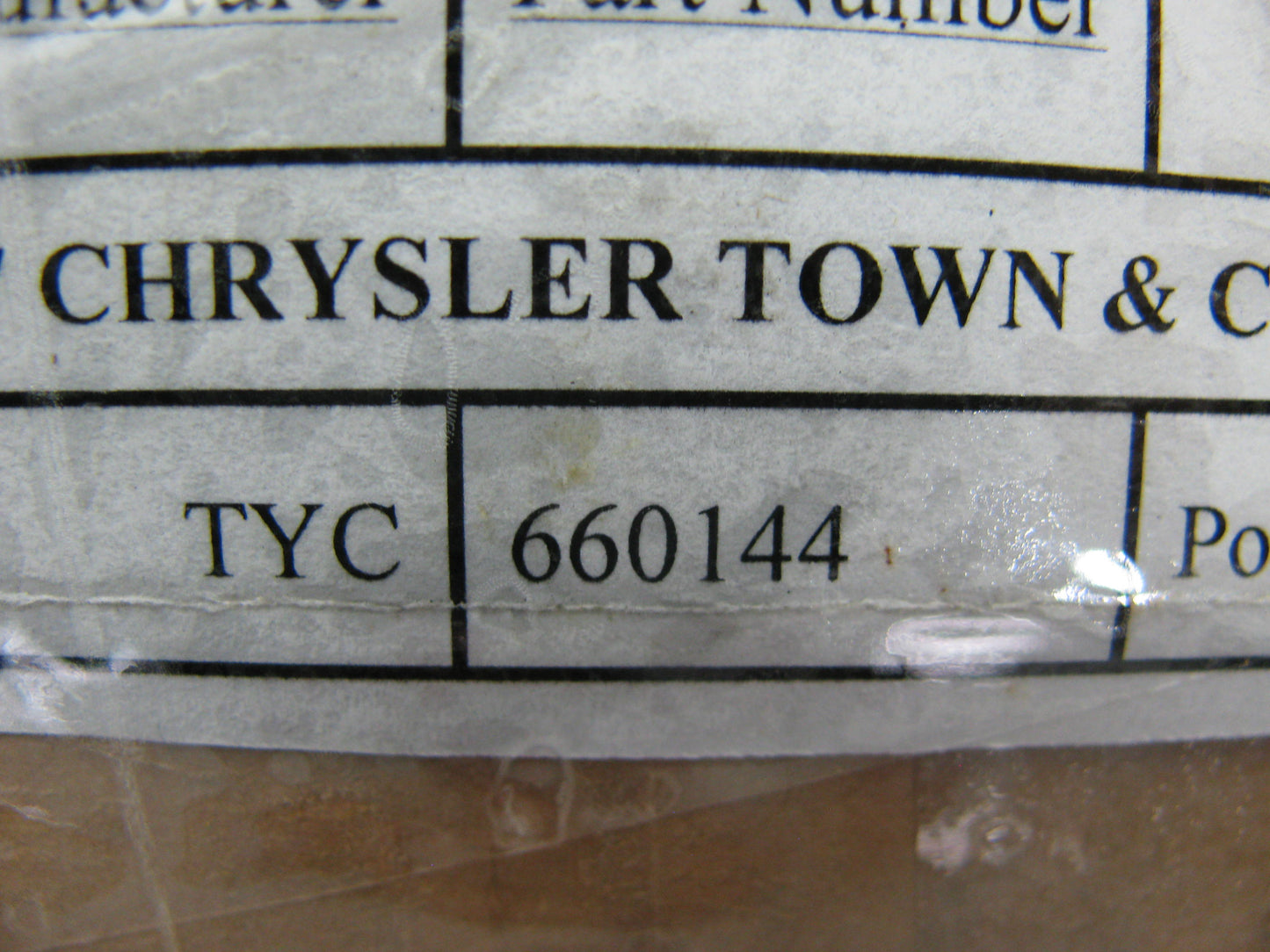 TYC 660144 Power Window Motor And Regulator Assembly - Front Left