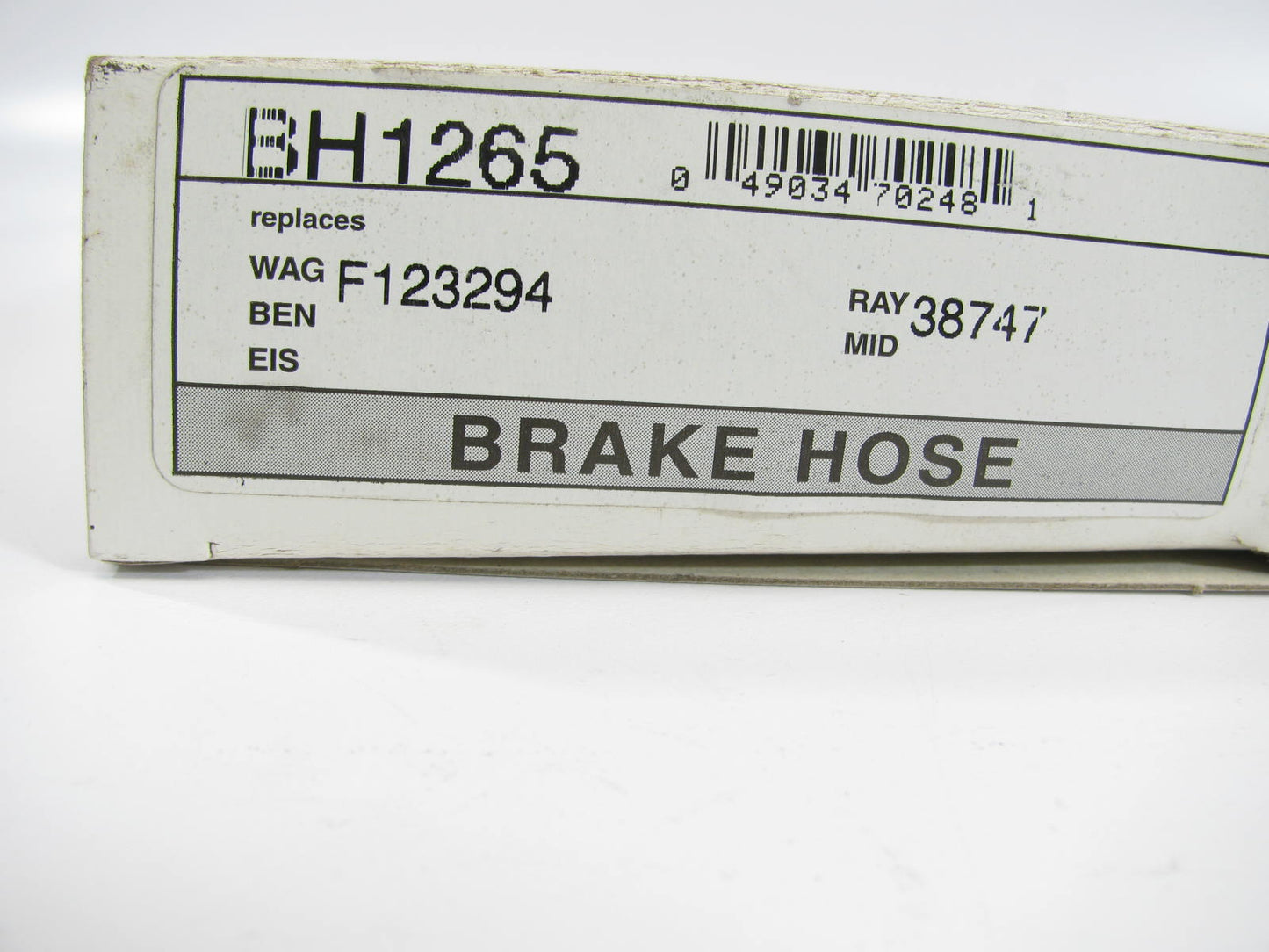 UBP BH1265 Front Left Brake Hose 1990-93 Cadillac DeVille 1990-92 Fleetwood