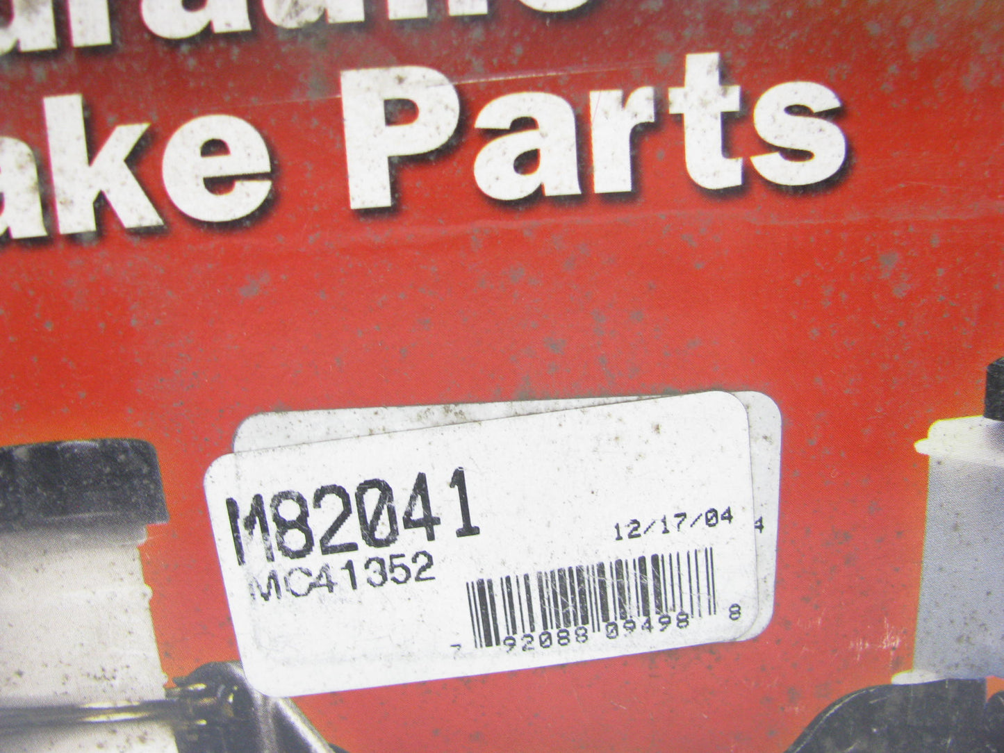 UBP M82041 Manual Brake Master Cylinder - 1981-1984 Chevy G10, GMC G1500 Van