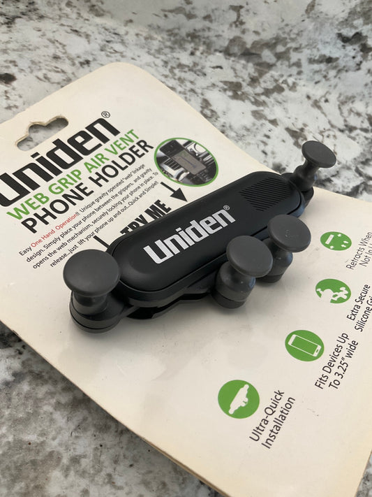 Uniden UN1900 A/C Air Vent Cell Phone Mount Holder Web Grip