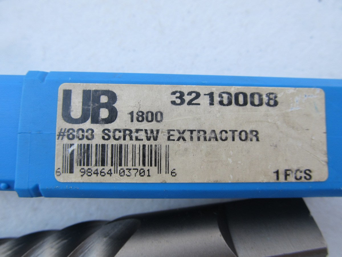 Union Butterfield 808 #8 Left Hand Spiral Flute Screw Extractor 1-3/8- 1-3/4