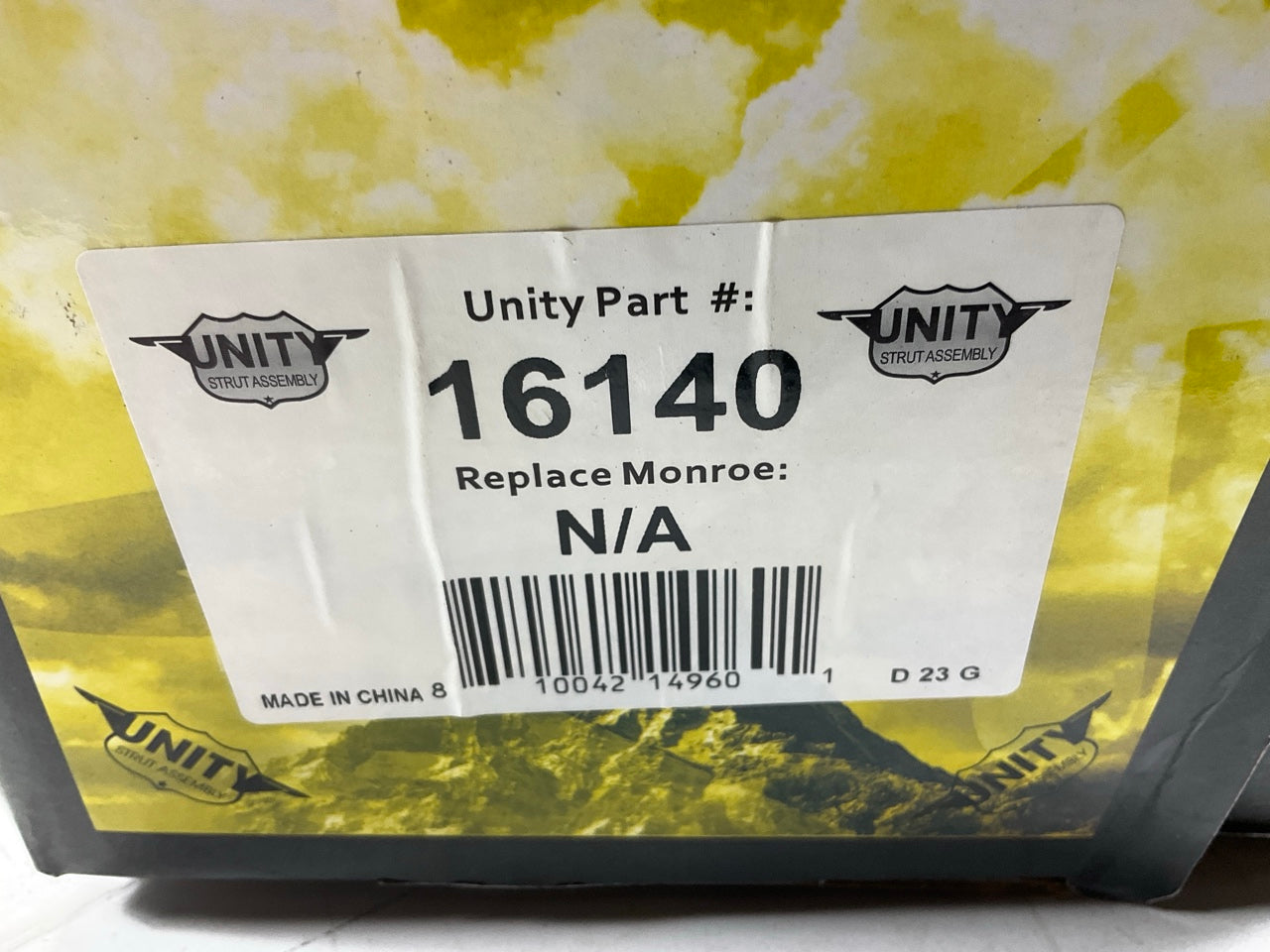 (2) Unity 16140 Rear Suspension Strut & Coil Spring For 2007-2011 Lexus GS350