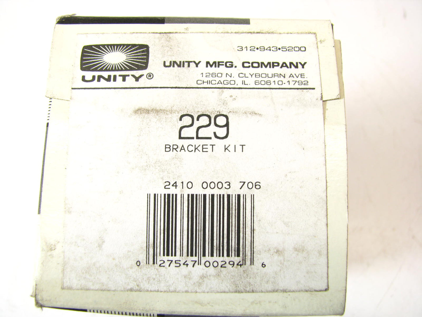 Unity # 229 - Spotlight Spot Lamp Bracket & Hardware Installation Kit
