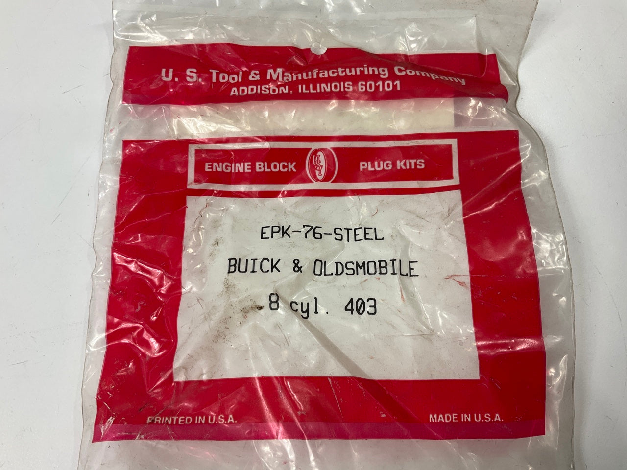 Us Tool EPK-76-STEEL Freeze Expansion Plug Set For 1977-1979 Oldsmobile 403-V8