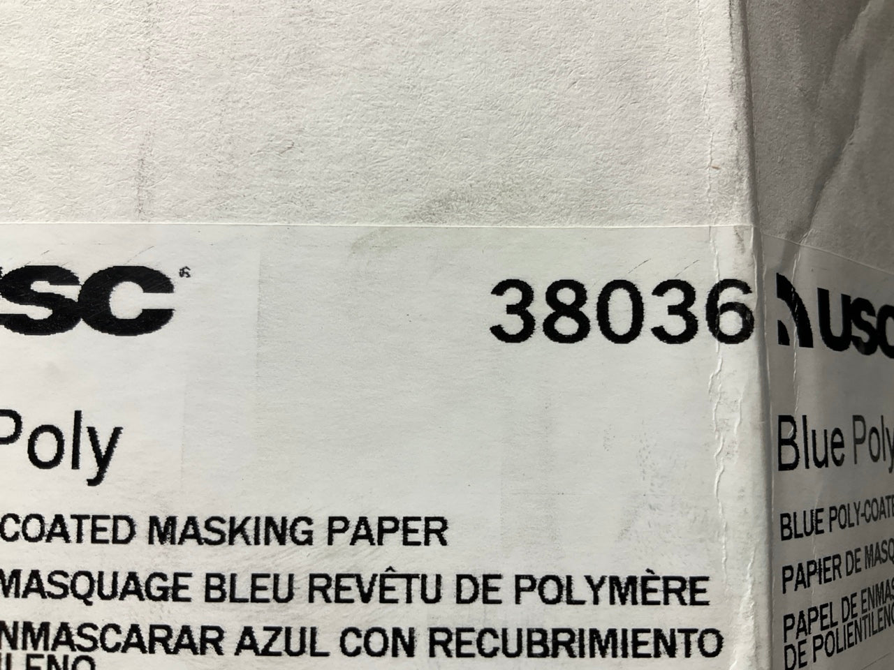 USC 38036 Polycoated Blue Premium Masking Paper, 34.5'' X 700 Feet Roll