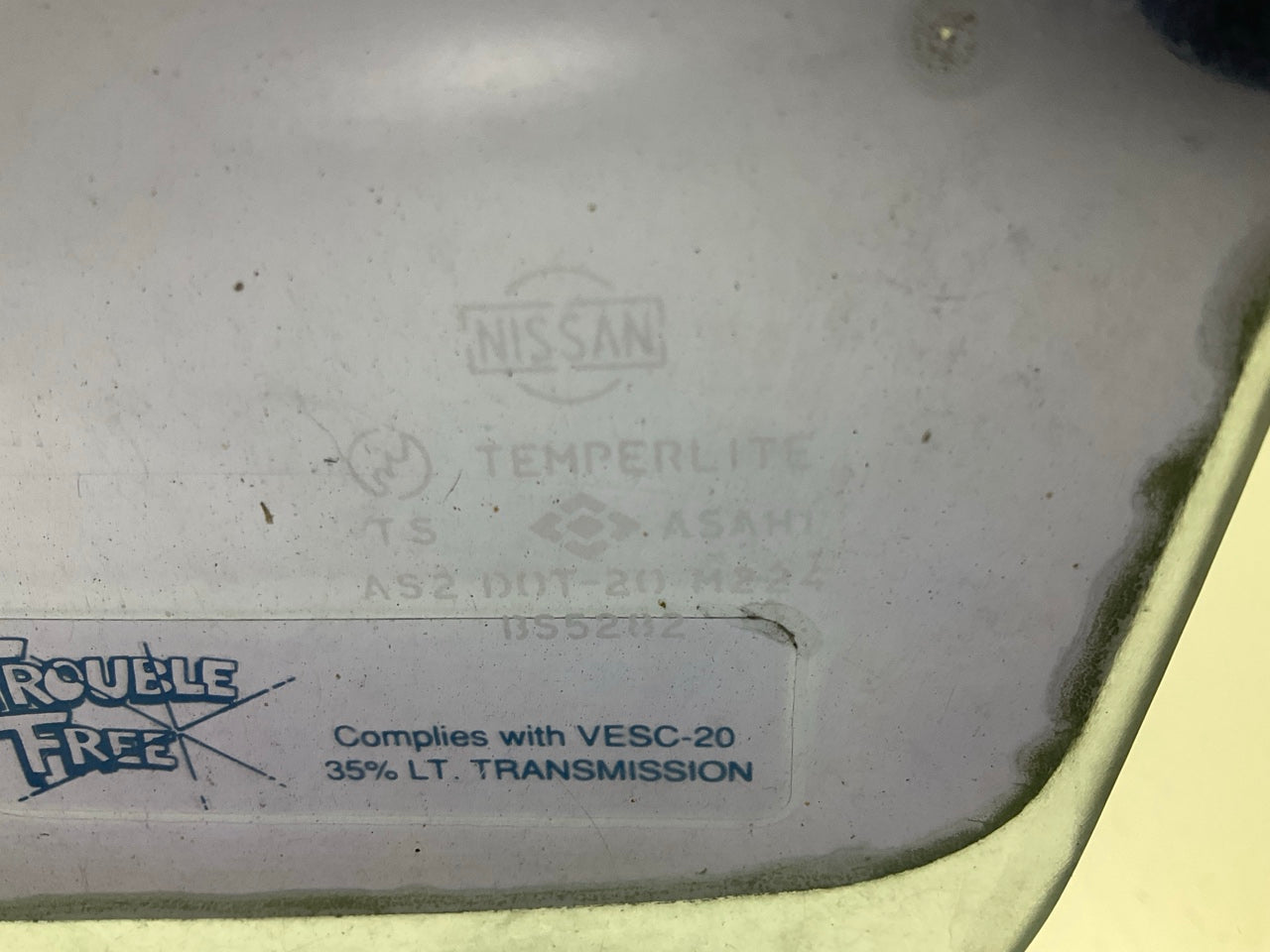 USED, SUPER RUSTY - Left Drivers Side Door Window Glass For 77-78 Datsun 280z