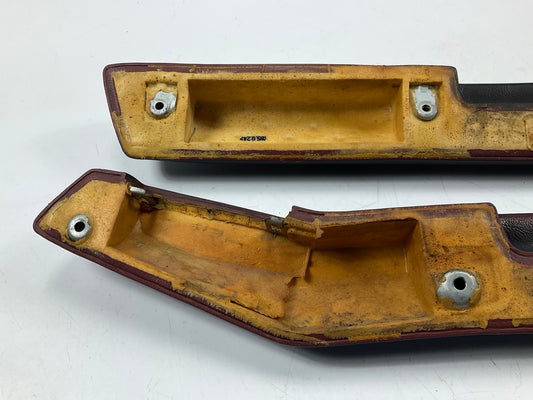 PAINTED Black (Over Red) Interior Door Handle Arm Rests OEM For 84-86 300zx Z31