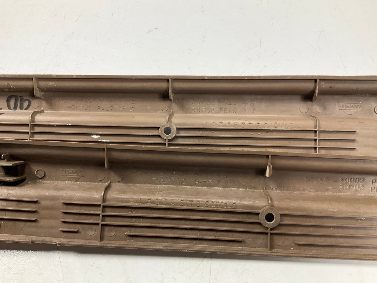 USED Tan Interior Door Sill Scuff Plates OEM For 90-96 300zx Z32 2+0 Coupe
