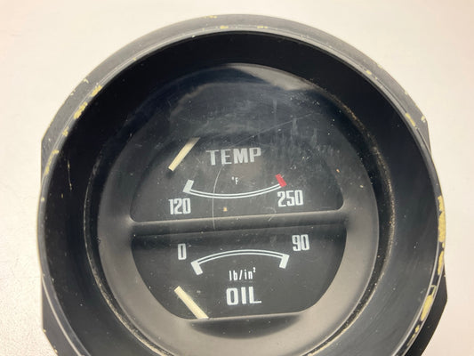 USED #608 - Oil Pressure Water Temp Gauge OEM For 1975-1978 Datsun 280z