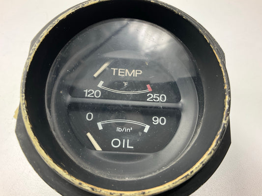 USED # 612 - Oil Pressure Water Temp Gauge OEM For 75-78 Datsun 280z