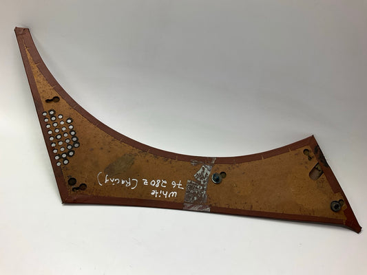 USED - #772 Brown Left Drivers Side Dog Leg Interior Trim Panel For 75-78 280z