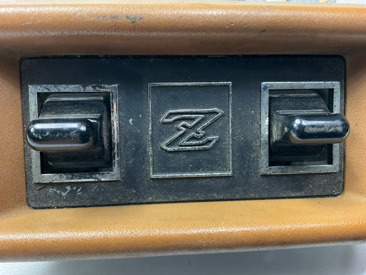 USED Front Left Door Master Power Window Switch, Brown, For 79-83 Datsun 280zx