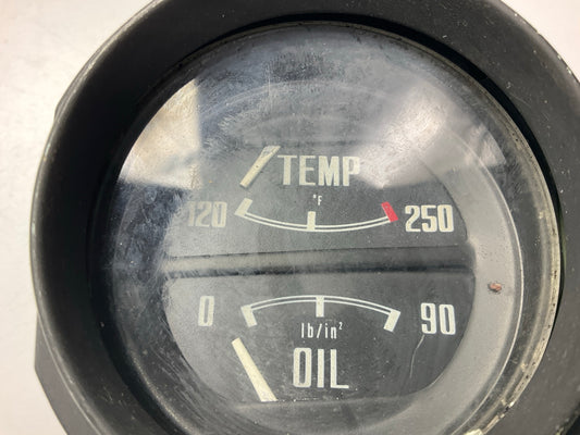 USED #916 - Oil Pressure Water Temp Gauge OEM For 1970-1973 Datsun 240z