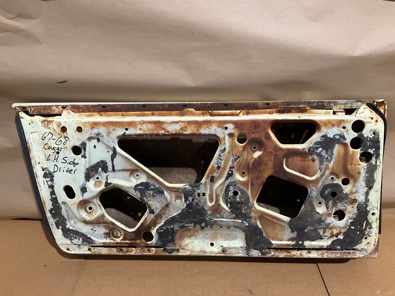 USED - Rusty - See Photos - Left & Right Door Shell For 1967-1968 Mercury Cougar