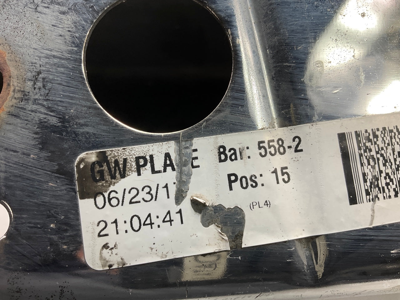 Used #41 Rear Bumper Right End Cap Chrome W/ Sensor Hole OEM 17-22 F-250 F350 SD