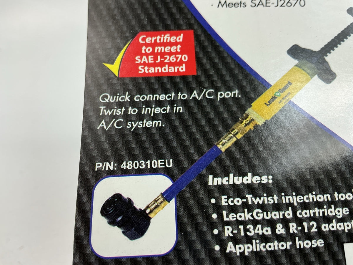 UVIEW 480310EU A/C Leak Guard Eco-Twist Injection Kit