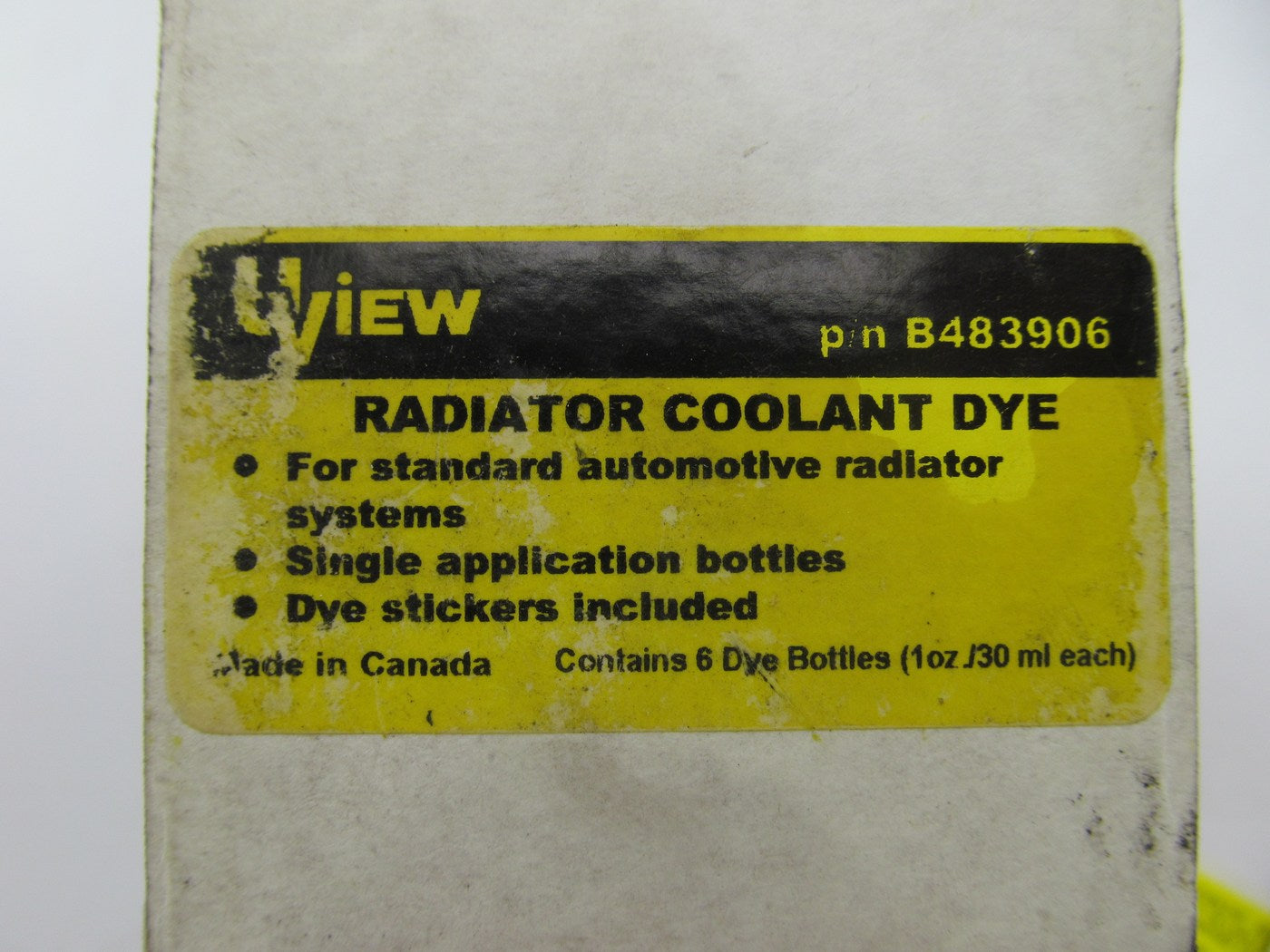 (3) 1oz Bottles Uview B483906 Radiator Coolant Leak Detection Dye