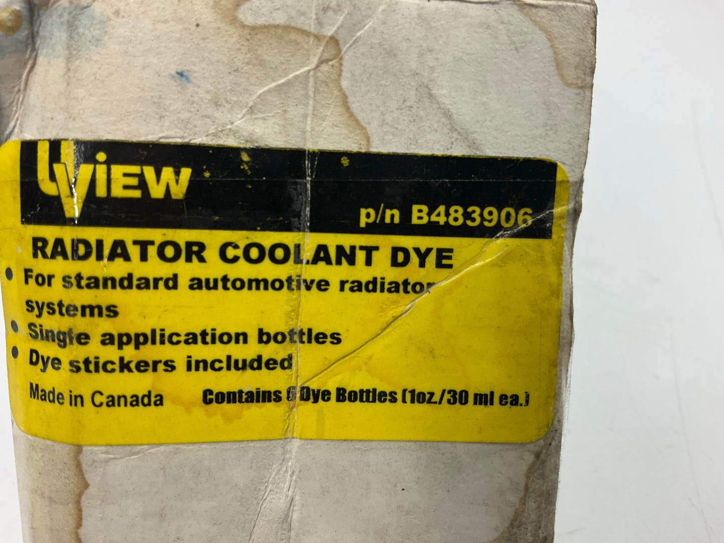 (4) 1oz Bottles - UView B483906 Radiator Coolant Leak Detection Dye