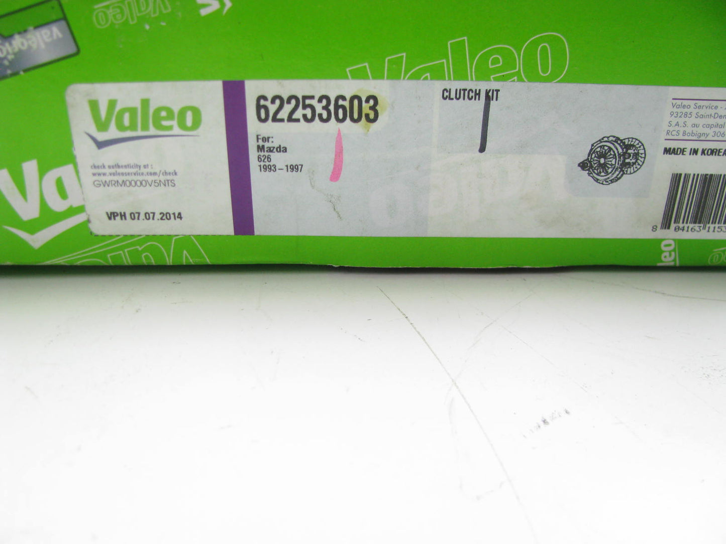 Valeo 62253603 Clutch Kit For 1993-2002 Mazda 626 2.5L-V6