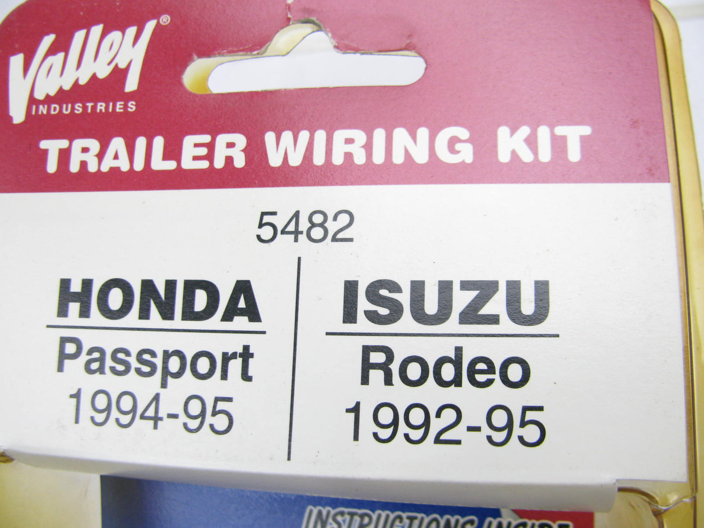 Valley 5482 Trailer Wiring Kit For 1994-1996 Passport 92-96 Rodeo