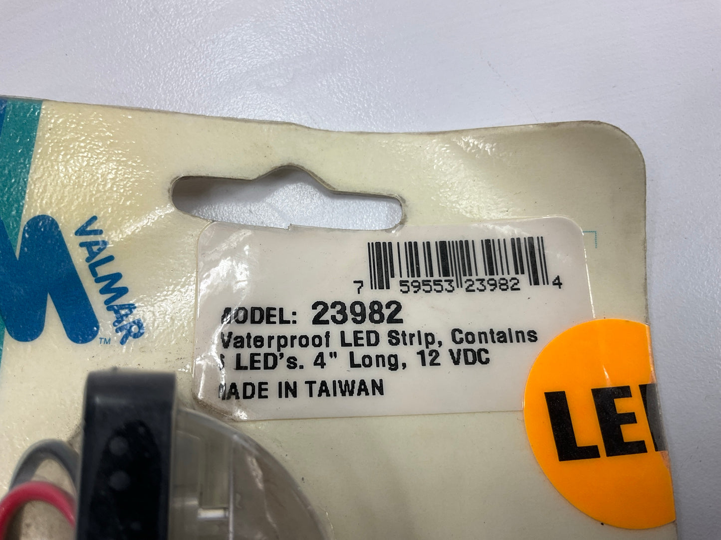 Valmar 23982 Marine LED Light 4'' Clear, Waterproof