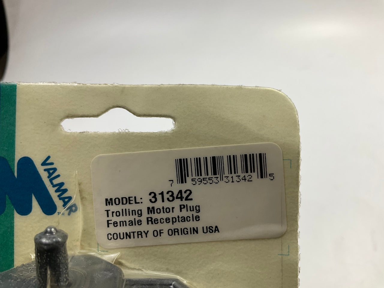 Valmar 31342 Marine Trolling Boat Motor Plug Receptacle 12 Volt Female, 6'' Leads