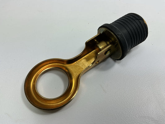 Valmar 32292 Boat Drain Plug, Snap Type 1 Inch Brass Neoprene