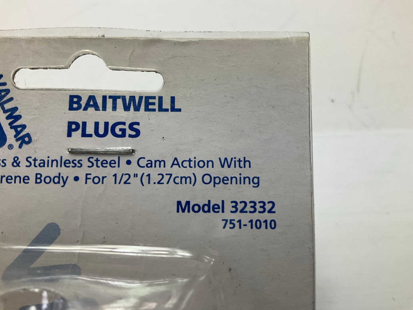 Valmar 32332 Brass Baitwell Plugs, 1/2'', Pair, For 1/2'' Diameter Baitwell Hole