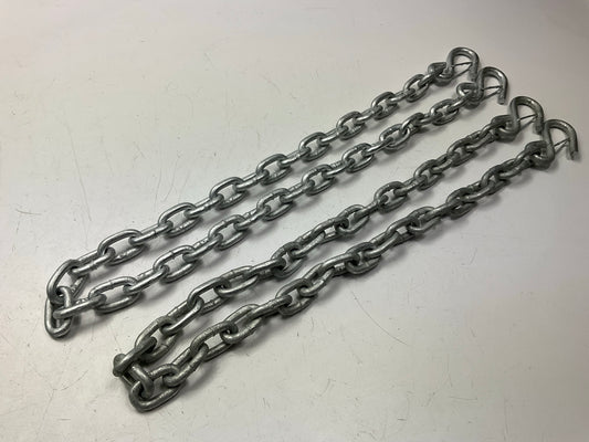(2) Valmar 80212 Marine Trailer Safety Chain 7/32'' X 36'' Class 1, 2000 Lbs