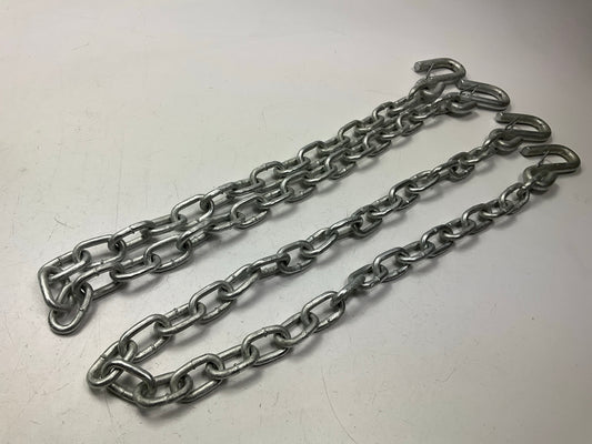 Valmar 80222 Marine Trailer Safety Chain - 1/4'' X 42'', Class 3, PAIR As Shown